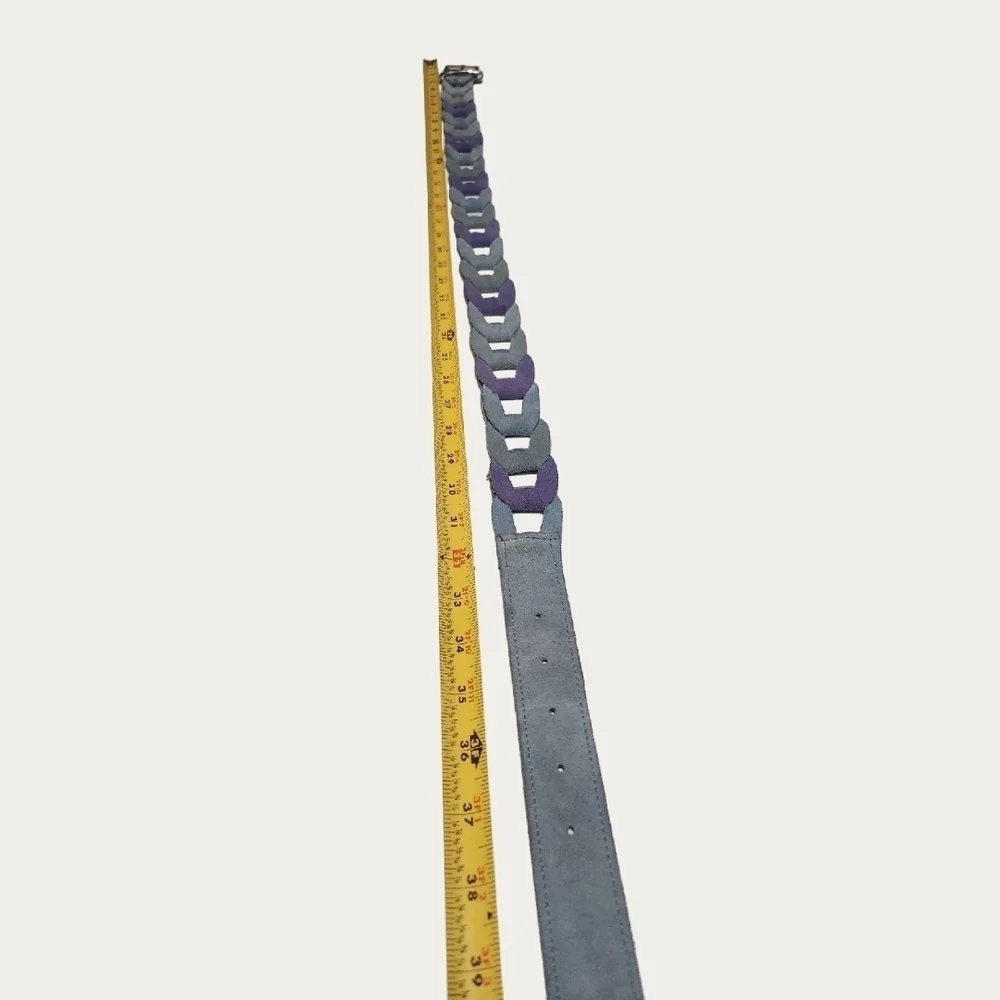 Mudd Blue and Purple Chain-Link Belt
